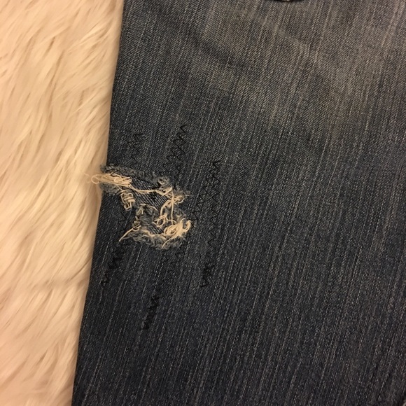 Lucky Brand | Jean Skirt | Custom Made | Lace and Sequin Detail - Picture 16 of 16